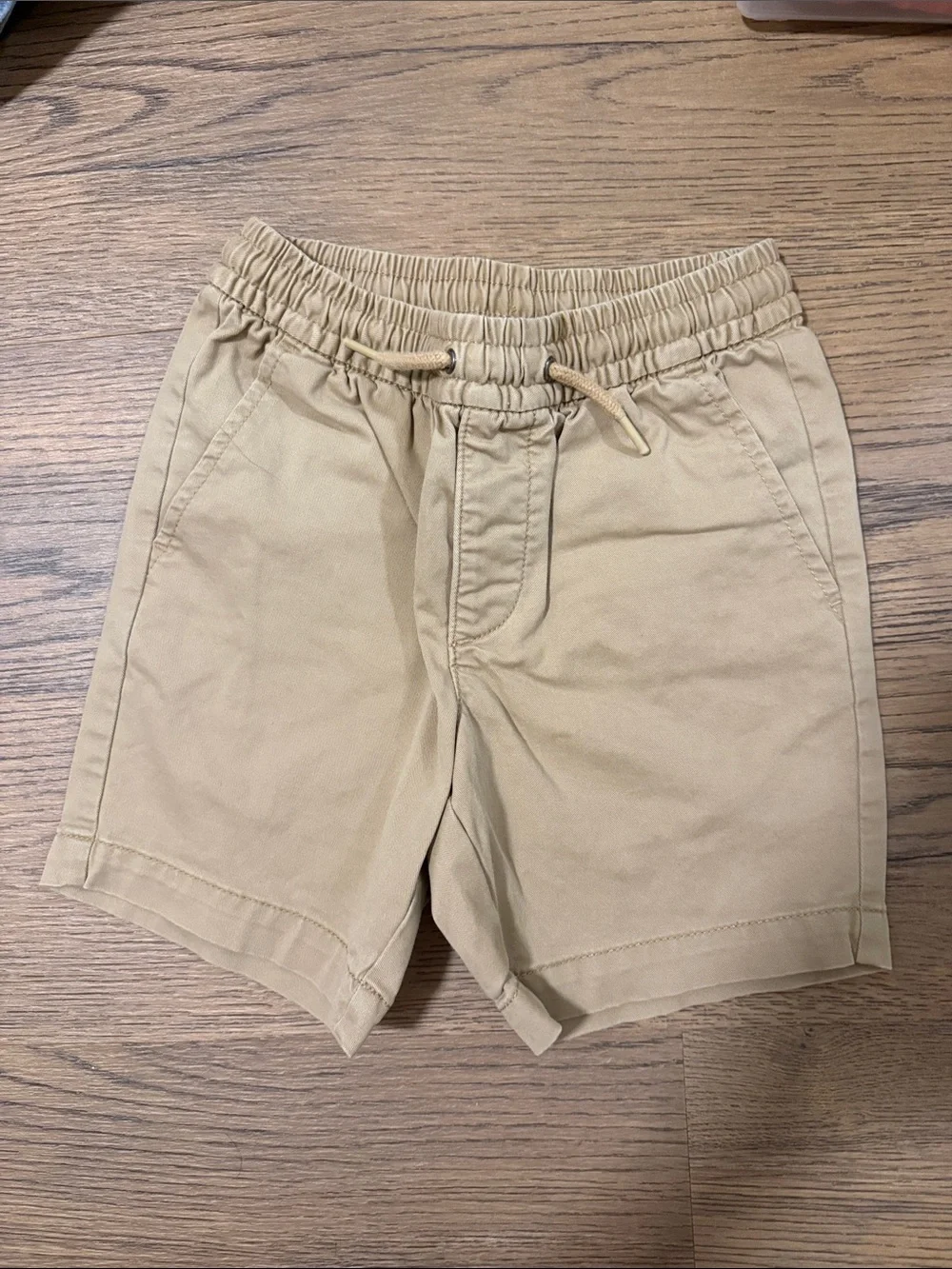 GAP Kids Elastic Waist Chino Shorts in Tan